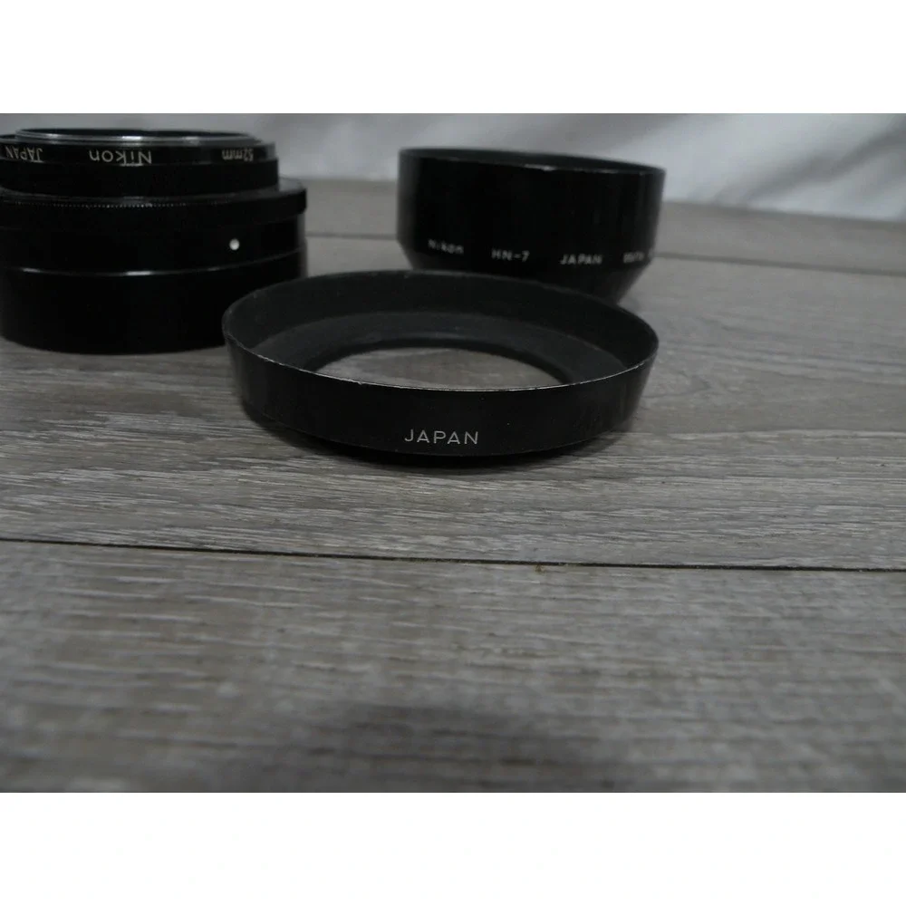 Nikon HN-7 HN-12 HN-14 Lens Hoods & Filter Adapter Ring Set 52mm Japan